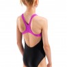 Arena Costume Intero Piscina Lines Nero Fuchsia Bambina