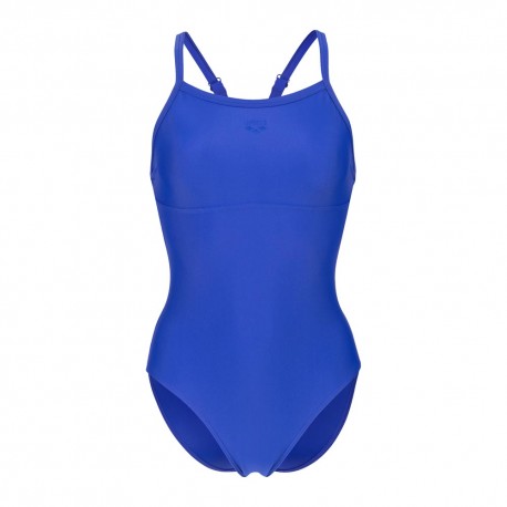 Arena Costume Intero Piscina Solid Light Drop Neon Blu Donna