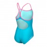 Arena Costume Intero Piscina Light Drop Solid Eyeblush Rosa Bambina