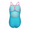 Arena Costume Intero Piscina Light Drop Solid Eyeblush Rosa Bambina