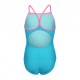 Arena Costume Intero Piscina Light Drop Solid Eyeblush Rosa Bambina
