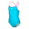 Arena Costume Intero Piscina Light Drop Solid Eyeblush Rosa Bambina