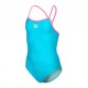 Arena Costume Intero Piscina Light Drop Solid Eyeblush Rosa Bambina