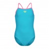 Arena Costume Intero Piscina Light Drop Solid Eyeblush Rosa Bambina