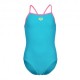 Arena Costume Intero Piscina Light Drop Solid Eyeblush Rosa Bambina