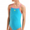 Arena Costume Intero Piscina Light Drop Solid Eyeblush Rosa Bambina