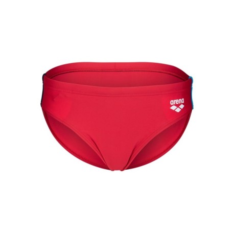 Arena Costume Intero Piscina Slip Briefs Solid Rosso Turquoise Bambino