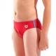 Arena Costume Intero Piscina Slip Briefs Solid Rosso Turquoise Bambino