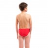 Arena Costume Intero Piscina Slip Briefs Solid Rosso Turquoise Bambino