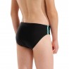 Arena Costume Intero Piscina Slip Briefs Solid Nero Giallo Bambino