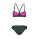 Arena Costume Intero Piscina Due Pezzi Piscina Bandeau Solid Dark Sage Donna