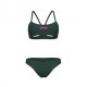 Arena Costume Intero Piscina Due Pezzi Piscina Bandeau Solid Dark Sage Donna