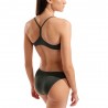Arena Costume Intero Piscina Due Pezzi Piscina Bandeau Solid Dark Sage Donna