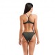 Arena Costume Intero Piscina Due Pezzi Piscina Bandeau Solid Dark Sage Donna