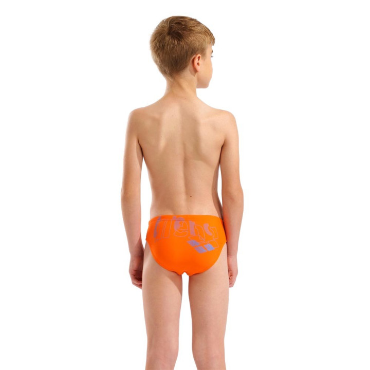 Arena Costume Intero Piscina Slip Tales Arancio Turquoise Bambino