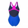 Arena Costume Intero Piscina Con Reggiseno Interno Lily Swim Pro Back Blu Fucsia Donna