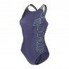 Arena Costume Intero Piscina Scratchy V Back Navy Sage Donna