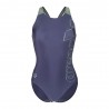 Arena Costume Intero Piscina Scratchy V Back Navy Sage Donna