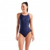 Arena Costume Intero Piscina Scratchy V Back Navy Sage Donna
