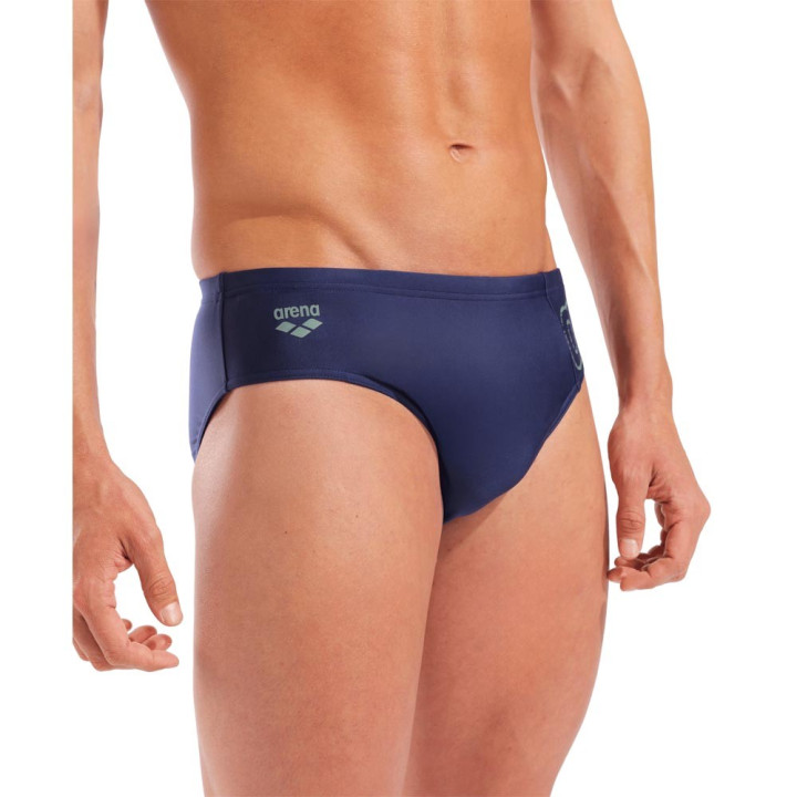 Arena Costume Intero Piscina Slip Scratchy Navy Sage Uomo