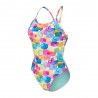 Arena Costume Intero Piscina Glass Light Drop Multi Bianco Donna