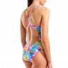 Arena Costume Intero Piscina Glass Light Drop Multi Bianco Donna