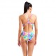 Arena Costume Intero Piscina Glass Light Drop Multi Bianco Donna