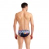 Arena Costume Intero Piscina Slip Lit Logo Fanta Back Nero Multi Uomo