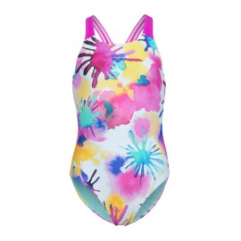 Arena Costume Intero Piscina Spraying Nero Water Bambina
