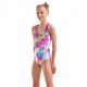 Arena Costume Intero Piscina Spraying Nero Water Bambina