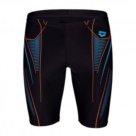 Arena Pantaloncini Nuoto Neao Stream Nero Arancio Uomo