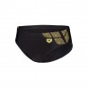 Arena Costume Intero Piscina Slip Kikko Nero Giallo Uomo