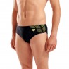 Arena Costume Intero Piscina Slip Kikko Nero Giallo Uomo