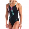 Arena Costume Intero Piscina Graphic Swim Pro Nero-Water Donna
