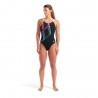 Arena Costume Intero Piscina Graphic Swim Pro Nero-Water Donna