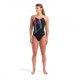 Arena Costume Intero Piscina Graphic Swim Pro Nero-Water Donna