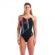 Arena Costume Intero Piscina Graphic Swim Pro Nero-Water Donna