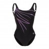 Arena Costume Intero Piscina Supportato Lili Squared Nero Donna