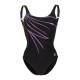 Arena Costume Intero Piscina Supportato Lili Squared Nero Donna