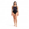 Arena Costume Intero Piscina Supportato Lili Squared Nero Donna