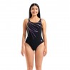 Arena Costume Intero Piscina Supportato Lili Squared Nero Donna