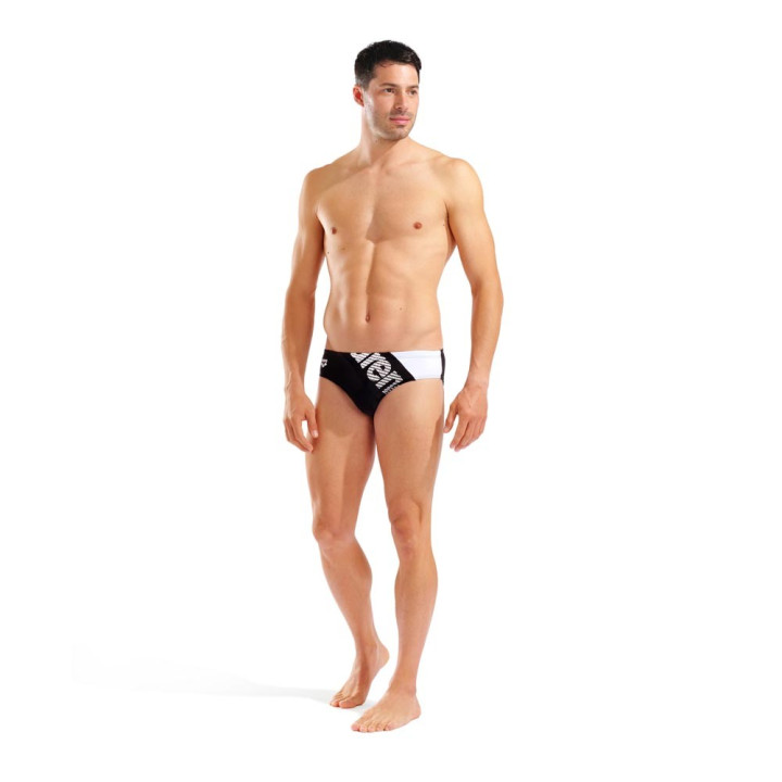 Arena Costume Intero Piscina Slip Stripleflow Nero Bianco Uomo