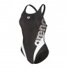 Arena Costume Intero Piscina Stripeflow Nero Bianco Donna