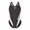 Arena Costume Intero Piscina Stripeflow Nero Bianco Donna