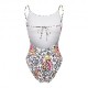 Arena Costume Intero Fantasia Graffiti Bianco Donna