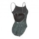 Arena Costume Intero Fantasia Zebra Verde Donna