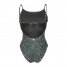 Arena Costume Intero Fantasia Zebra Verde Donna