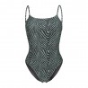 Arena Costume Intero Fantasia Zebra Verde Donna