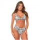 Caprese Bikini Coppa Nodo Incrocio Bianco Donna