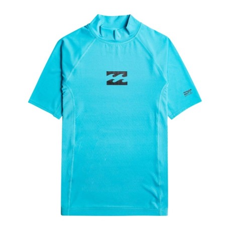 Billabong T-Shirt Uv Wave Rashguard Junior Celeste Bambino